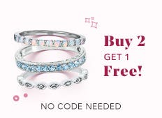 Buy 2 Stacked Rings Get 1 Free! No Coded Needed